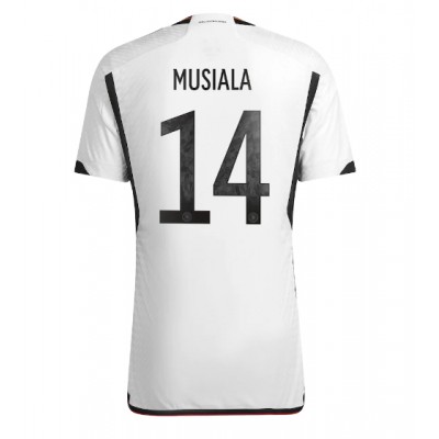 Moški Nogometni dresi Nemčija Jamal Musiala #14 Domači SP 2022 Kratek Rokav